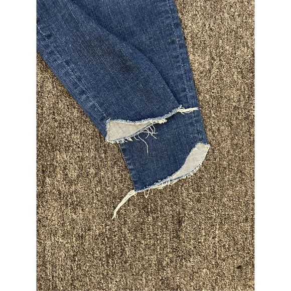 FRAME Denim Le Skinny de Jeanne Blue Skinny Jeans Size 27 Tulip Hem Mid Rise - Picture 6 of 7